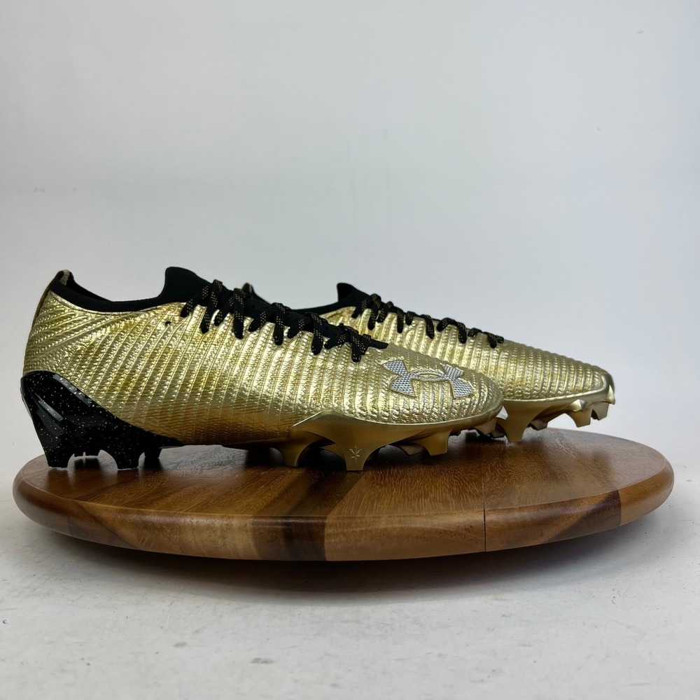 New Under Armour Blur Pro GC Football Cleats Mens Size 13 Gold Shoes‎ Sneakers